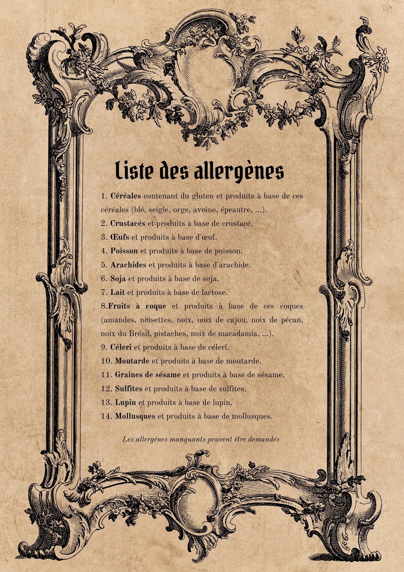 Menu Brasserie Le Médiéval - Page 8